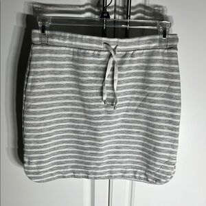 Gray Striped Women's Skirt
